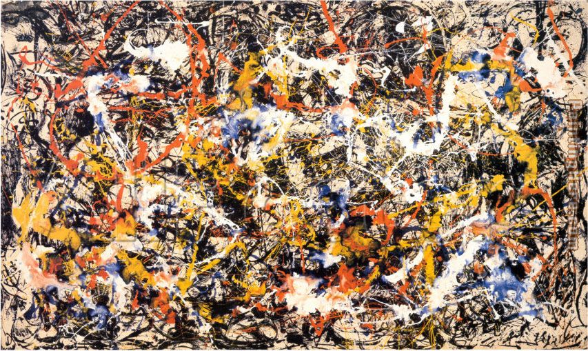 Convergence painting - Jackson Pollock Convergence art painting